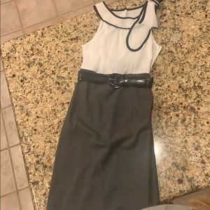 black and white business dress